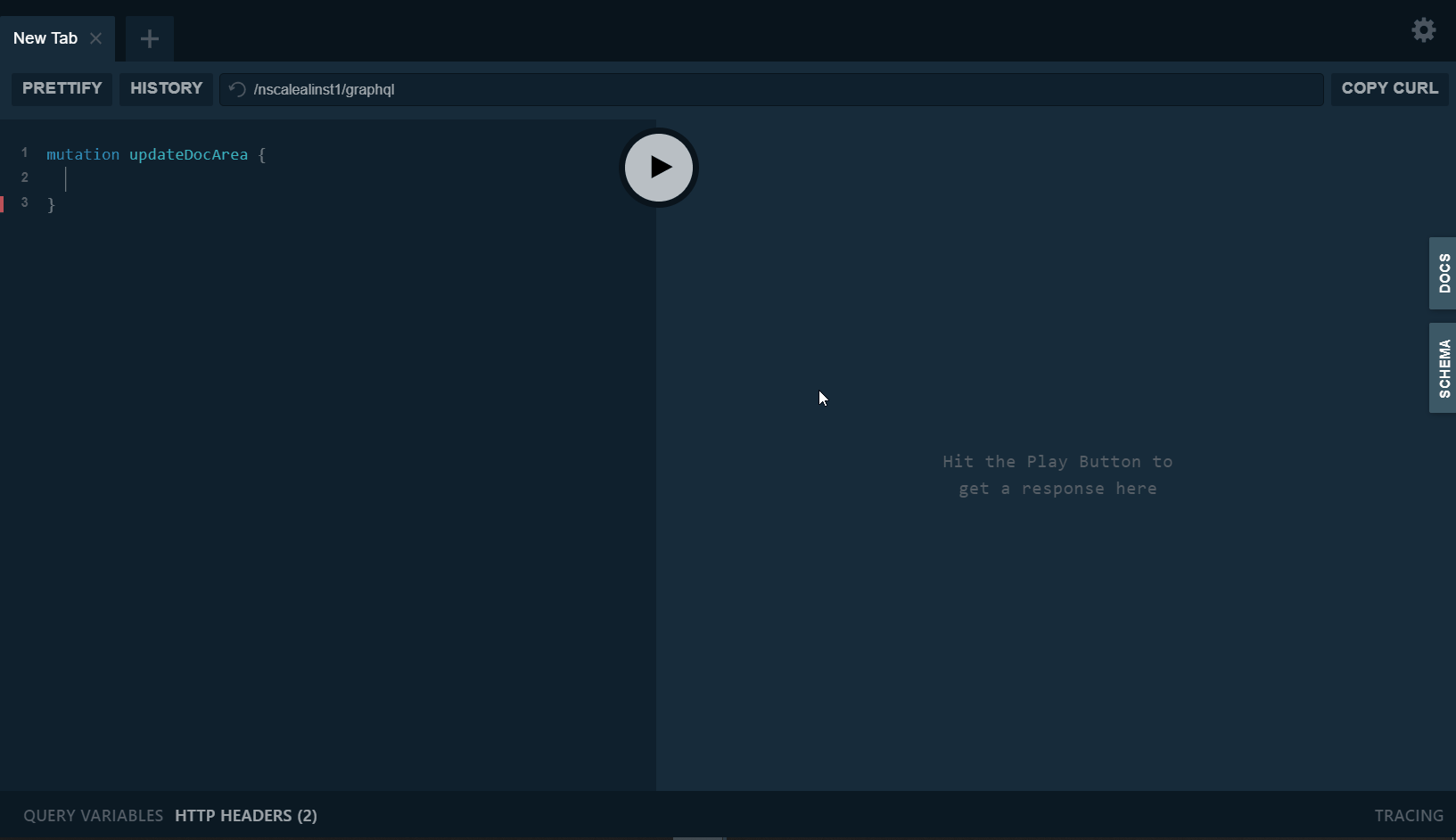 graphql updateDocArea